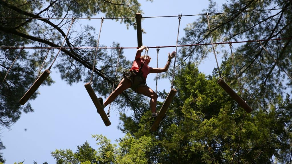 Adirondack Extreme Treetop Adventure Park Zipline Course New York
