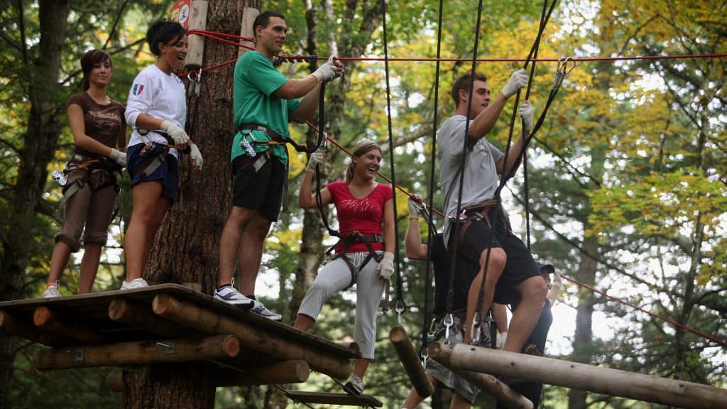 Adirondack Extreme Treetop Adventure Park Zipline Course New York