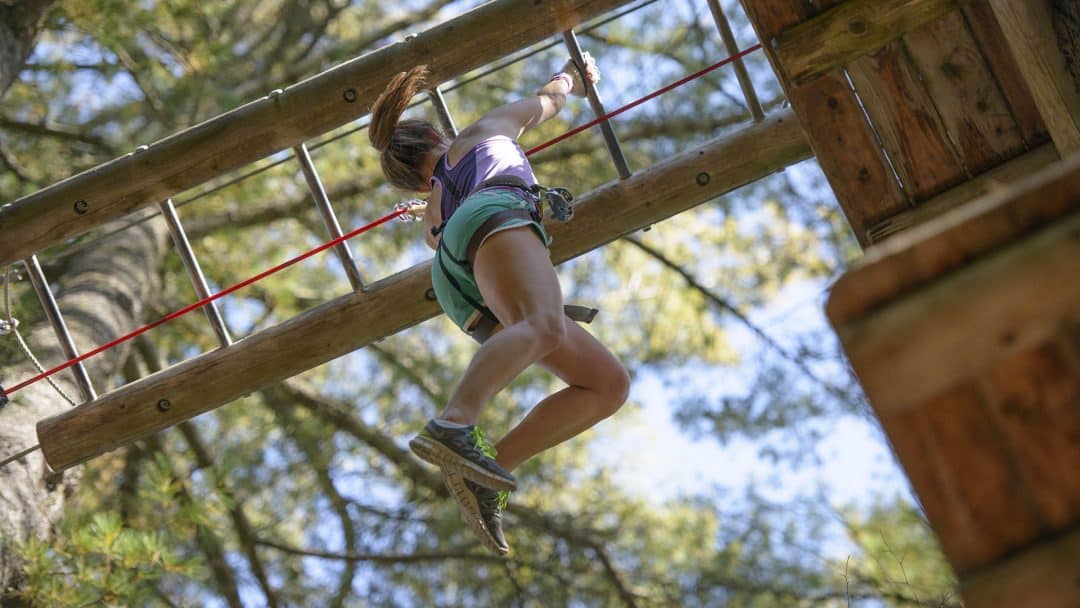 Zipline NY Lake Treetop Adventure Park Zipline Course New